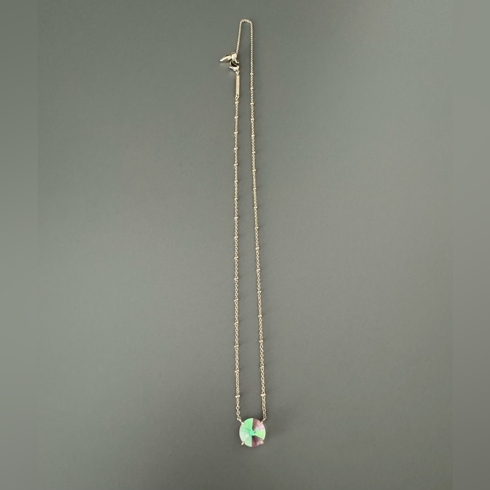 Kendra Scott Jolie Pendant Necklace in Gold, Dichroic Glass - Picture 2 of 6